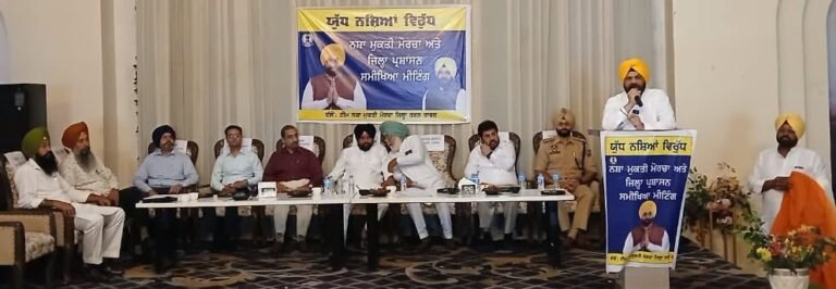 ਕੈਬਨਿਟ ਮੰਤਰੀ ਹਰਭਜਨ ਸਿੰਘ ਈ.ਟੀ.ਓ ਨੇ ‘ਯੁੱਧ ਨਸ਼ਿਆਂ ਵਿਰੁੱਧ’ ਮੁਹਿੰਮ ਦੀ ਕੀਤੀ ਸਮੀਖਿਆ