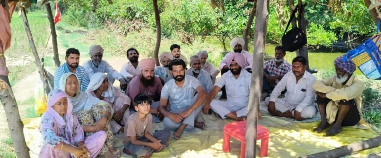 ਪਿੰਡ ਢੀਗੀ ਦੇ ਦਲਿਤ ਮਜ਼ਦੂਰਾਂ ਦਾ ਮੌਰਚਾ ਛੇਵੇਂ ਦਿਨ ਵੀ ਜਾਰੀ